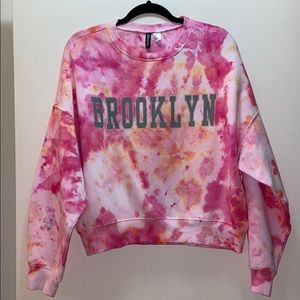 Tie dye H&M Brooklyn crewneck